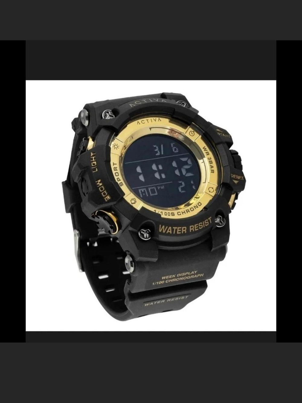 Activa X Summit Black and Gold Digital Sport Watch - ActiStyle
